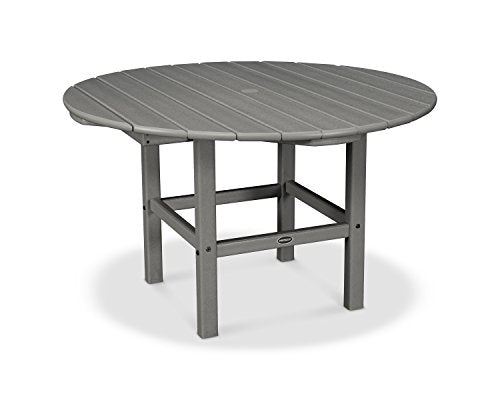 POLYWOOD RKT38GY 38-Inch Kid Dining Table, Slate Grey