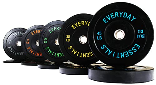 BalanceFrom Olympic Bumper Plate Weight Plate Black