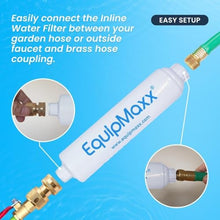 EQUIPMAXX 30 Foot (Long Reach) Solar Panel Cleaning Brush & Pole with Inline Water Filter System for Solar Panel and Window Cleaning Extendable Water Fed Pole Cleaning Kit