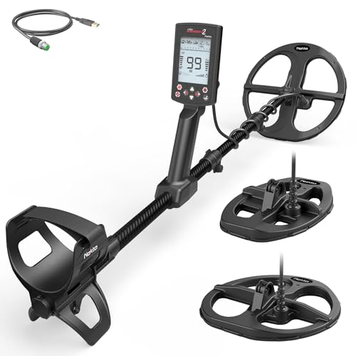 Nokta The Legend 2 Simultaneous Multi Frequency Metal Detector, Waterproof Detector for Adults with Wireless Headphones and 2 Search Coils + LD22 Search Coil