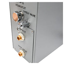 Sauna Steam Generator Sauna Heater 9KW Auto Drain Brass Valve Shower Steam Sauna Bath Generator Steam Room Touch Screen LCD Display Sauna Accessories (Color : VS-C090-9KW-BP) (Vs)