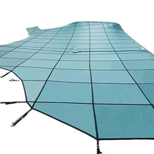 Heavy Duty Round Above Ground Pool Cover, Green Mesh with Hardware, All Seasons, 1pcs(Dia 15ft/4.6meters)