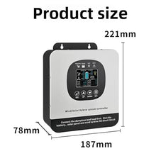 12V,10000W 60A 120A WiFi Remote MPPT Solar Charge Controller, 24V-96V Adaptive LCD Display Home Energy Storage Control System for Roofs