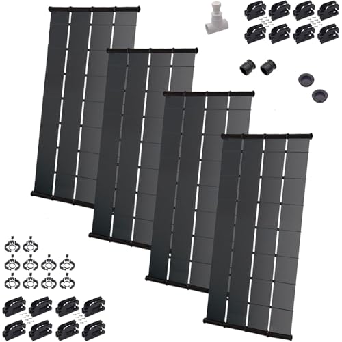 SunValue Ultimate Solar Pool Heater DIY Kit - Get the Most Out of Your Pool - Extend Your Swim Season & Pool Enjoyment (4-4'x10' Panels / 160 Square Feet)