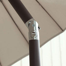 JDXQBLD Outdoor Garden Parasol Umbrella |2.7M| Round/Tiltable/with Crank / 38MM Umbrella Pole, for Terrace/Patio/Balcony/Coffee Table - Without Base，Purple