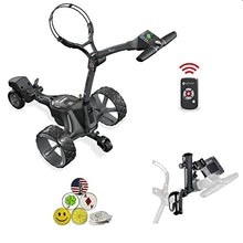AMBA7 Motocaddy M7 GPS Remote Controlled Electric Cart Bundle Black