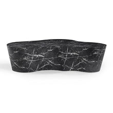 TOV Furniture Slab 59" Concrete Indoor/Outdoor Coffee Table in Faux Black Marble