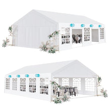 Acekool 20x32 FT Outdoor Tent with Removable Sidewalls White