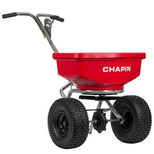 CHAPIN International 8401C 80-Pound Capacity Professional SureSpread Turf Spreader with Stainless Steel Frame, 1-Pack, Red