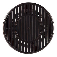 Oakland Living Aluminum 57,0000 BTU 44 in. Round Propane Black Fire Pit Table with Fire Beads, Lid, Propane Tank Cover and Table Fabric Covers in Copper Finish
