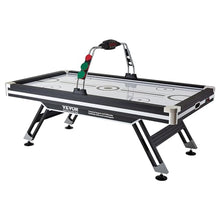 VEVOR Air Hockey Table 89" with Electronic Score System, LED Sports Game, 2 Pushers, 2 Pucks - Black and White