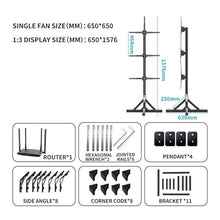 YHMMYSHX High Resolution 3D Hologram Fan 3x50cm LED Holographic Display Outdoor Advertising Splicing Projector for Business Store Signs, Bar Easy to Change Video
