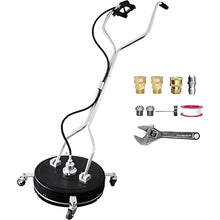 High Pressure Washer Surface Cleaner, High Water Pressure Driveway Cleaner, Stainless Steel, Double Handle, Suitable for Floors