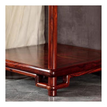 WOAITIANTIAN Vase Stand Chinese Openwork Carving Bonsai Stand, Display Base Red Acid Branch Wood for Indoor Living Room