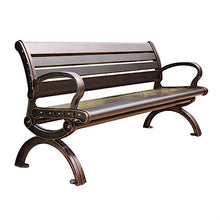 HASMI Outdoor Park Garden Benches Outdoor Park Chairs, Fully Cast Aluminum Outdoor Benches, Metal Leisure Benches with Backrest for Park Garden Patio Terrace Yard Furniture (Size : 200CM)