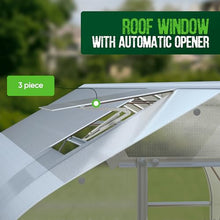 BAUMERA Polycarbonate Greenhouse - Walk-in Size 20' L x 8' W - Heavy Duty Greenhouses for Outdoors - Large Greenhouse with 3 Automatic Vents and A Shelf - for Year-Round Harvest…