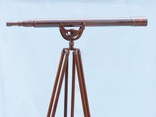 Handcrafted Nautical Decor Antique Copper Anchormaster Telescope 65" Copper
