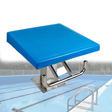 Ankewuei Heavy Duty Stainless Steel Swimming Pool Diving Board & Starting Block, <10° Incline Non-Skid Platform with Backstroke Handle for Outdoor/Indoor Pool Competition Training