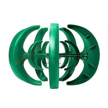 AISINILALAO 3000W Vertical Axis Wind Turbine 5 Blades 12V 24V48V Generator High Power with MPPT Controller for Wind Power and Solar Systems (Green),48v