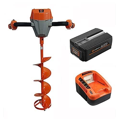 Mowro Redback 40V Cordless Ice Auger with Stainless Steel Blades and Battery
