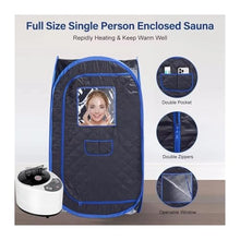900W 2L Portable Folding Personal Steam Sauna Tent Set Remote Control
