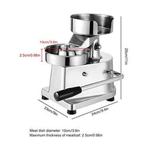 Commercial Hamburger Patty Press Maker,Manual Burger Forming Machine,Stuffed Hamburger Maker,Stainless Steel Grill Burger Press Tool With 500 Greaseproof Papers For Bbq Non-Stick Burger Press (100Mm