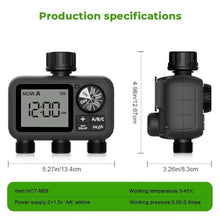 1pc HCT-M08 3-Outlet Water Timer Automatic/Manual/Rain Delay Sprinkler 3P Watering System 3 Zone Garden Tool