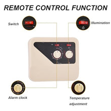 JYXYXSCP Sauna Heater,3-9kw Dry Steam Bath Sauna Heater Stove,w/External Controller,Need 16kg Sauna Stone (not Included),for Commercial Use (8KW)