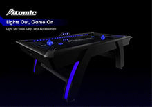Atomic 90” Indiglo LED Light Up Arcade Air Powered Hockey Table Grey
