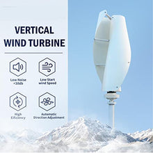 AISINILALAO 12000W Vertical Spiral Wind Power Turbine Generator+ 110V/220V Vertical Wind Generat Kit Free Energy Altern with Mppt Controller for Home Use,24v