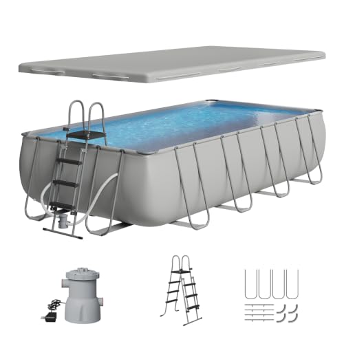 SunSwell 18ft X 9ft X 47in Above Ground Pool with Ladder and Filter Pump