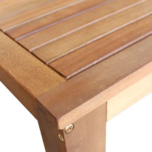 KGFHERENB 7-Piece Solid Acacia Wood Bar Table and Stool Set