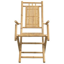 KUPTYERFG Foldable Bamboo Garden Chair Set of 2 Sling Patio Chairs