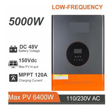 SFBBHF Solar Charge Controller Solar Inverter 5000W 48V to 110V 220V Built-in 120A MPPT Solar Charge Controller Max PV Input 6400W 150V(5KW 220V with WF)