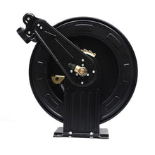 Automatic Retractable Hose Reel for Water/Air/Oil, Heavy Duty Steel Construction, for Efficient Pressure Washer Hose Management (15m)