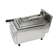 Banfluxion 3200W Commercial Electric Dumpling Fryer, 12.6" Automatic Potsticker Machine with Stainless Steel Pan & Intelligent Control for Restaurants, 220V (Hardwiring Required)
