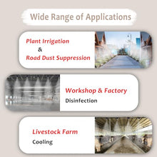 ERRULAN Livestock Fence Mounted Misting System for Animal Welfare, Fog Spray Cooling Kit for Barn Heat Stress Reduction, Farm Irrigation & Outdoor