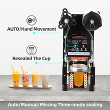 Euker Automatic Cup Sealing Machine Electric 110V Black