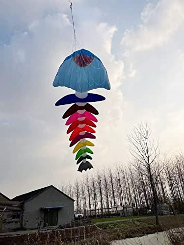 TiffyDance 10m 3D Soft Inflatable Fish Bone Kite Windsock