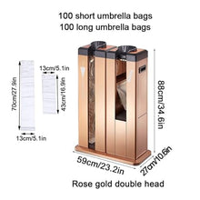 ZYUIOTHJK Wet Umbrella Bag Wrapper Stand, Umbrella Automatic Packing Machine/Umbrella Racks, Automatic Wet Umbrella Wrapper(Gold)