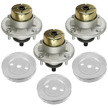 SamLng Universal Mower Deck Spindle & Pulley Kit, 6-Pack - Replacement Part #AM144608, Fits Z315E, X330, X570, X710 Series 48-60" Decks