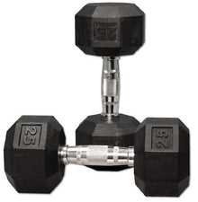 Ader Octagon Rubber Dumbbells 5-60 LB (780LB) w/ 2 Tier 72" Dumbbell Rack