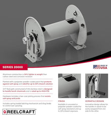 Reelcraft C23018-H - 3/4" x 200' Versatile Aluminum Spray Reel, 4500 psi