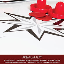 Hathaway Midtown 6' Air Hockey Family Game Table Cherry Wood