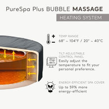 Intex PureSpa Plus Portable Bubble Jet Spa Inflatable Hot Tub with 2 Headrests, Insulated Cover, and Spa Filter Replacement Cartridges (6 Pack)