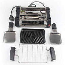 AFPSDLFJDLS Multifunction Electric Griddles Smokeless Barbecue Non Stick Mini Grill for Picnic