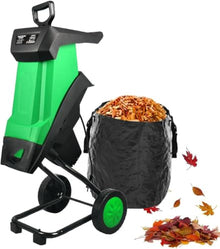 Etsuosy 2400w Electric Wood Chipper Shredder with 50l Bag,40mm Cutting,Quiet Mulcher for Compost & Yard Waste