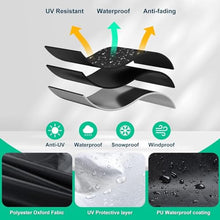 Patio Furniture Covers Waterproof Table Covers 220x140x75cm Winter Storage Covers for Patio Furniture Durable Heavy Duty 600D, Rectangular Outdoor Sectional Cover