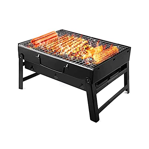 OEKFVCHVZ Portable Barbecue Charcoal Grill Stainless Steel Small Mini BBQ Tool Kits for Outdoor Cooking Camping