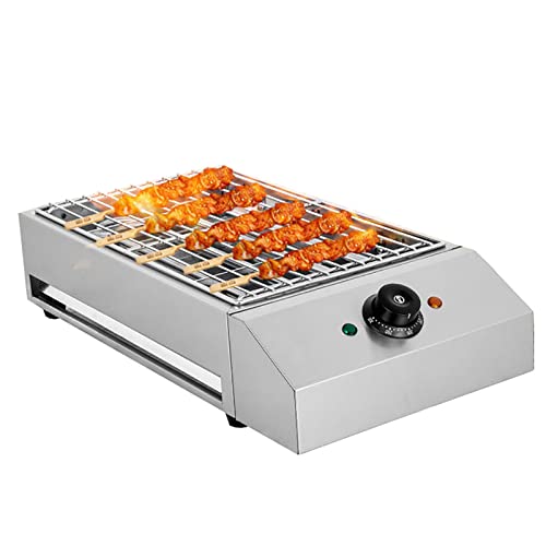 2600W Electric BBQ Grill Commercial and Home Use Countertop Stainless Steel Barbecue Griddle Portable Cooking Oven,